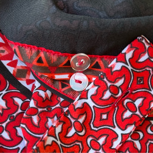 •White House Black Market• Moroccan Patterned Sundress - Size Small - Picture 7 of 10